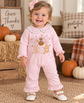 Girls' Gobble Thanksgiving Romper | Preorder