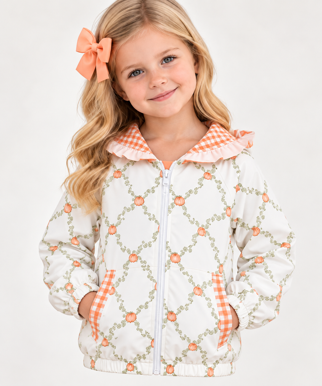 Girls’ Pumpkin Ruffle Jacket