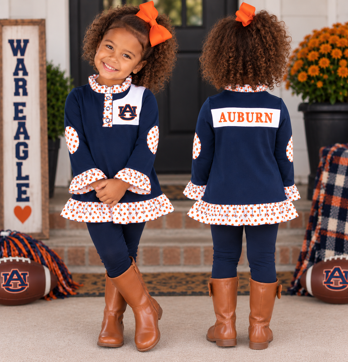 Girls' Auburn Long Sleeve Pullover