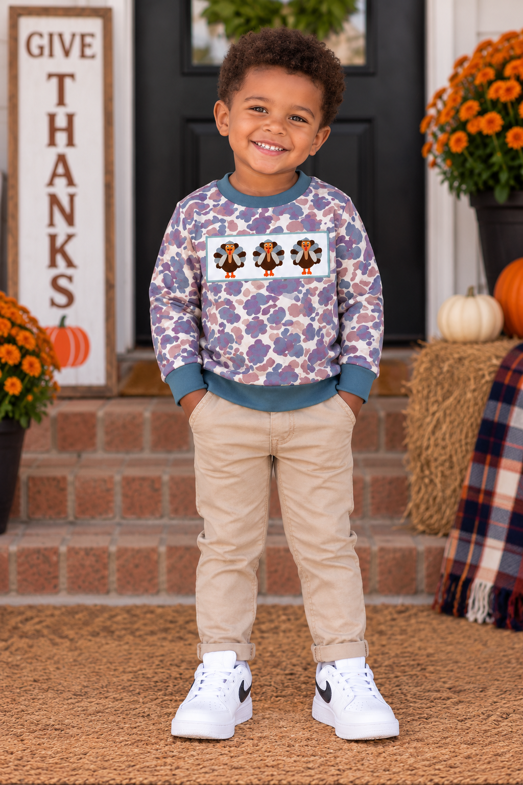 Boys' Camo Long Sleeve