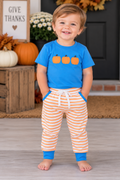 Boys' Pumpkin Stripe Pant Set