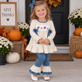Girls Turkey Pumpkin Ruffle Set