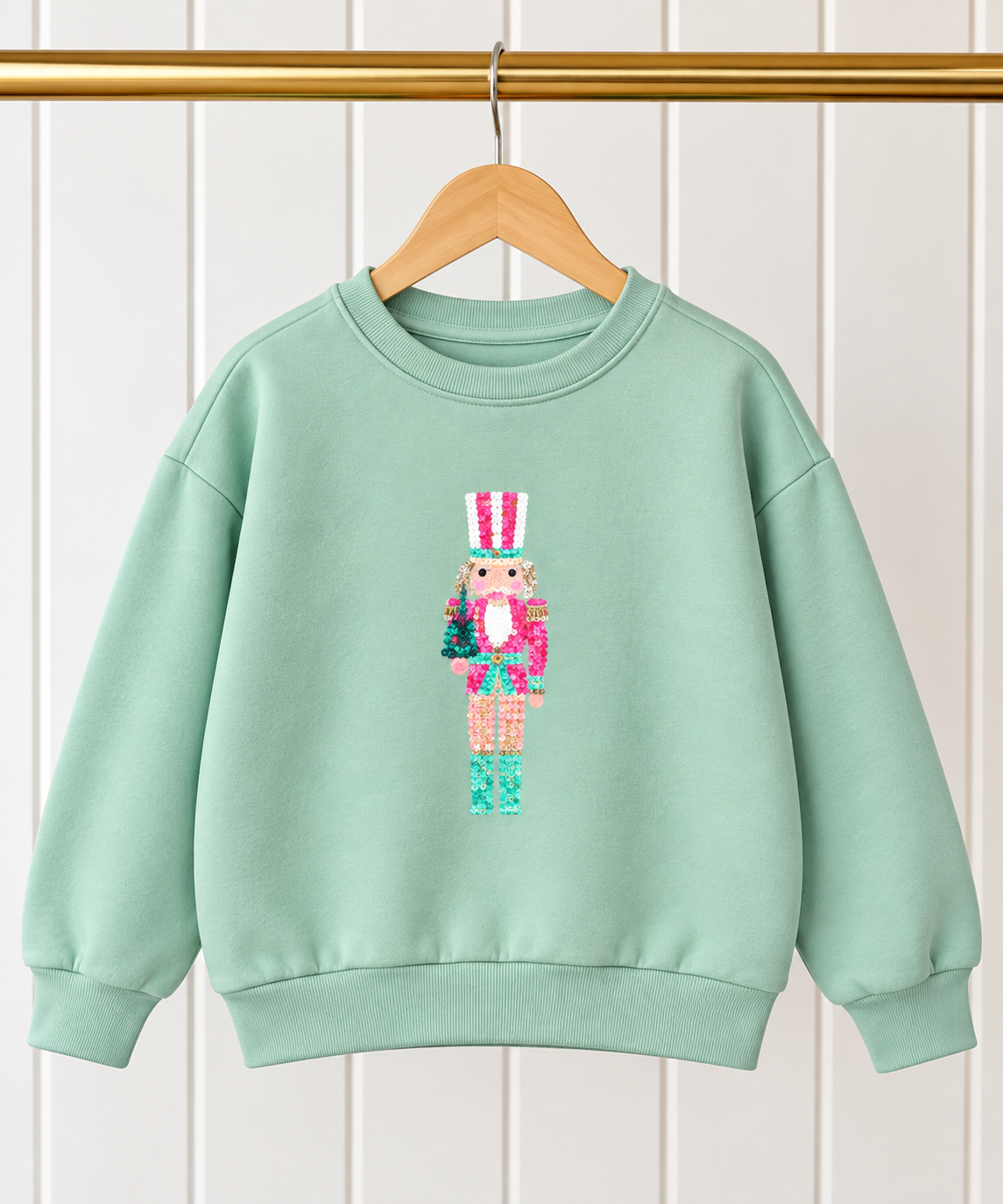 Girls' Sage Nutcracker Sweatshirt