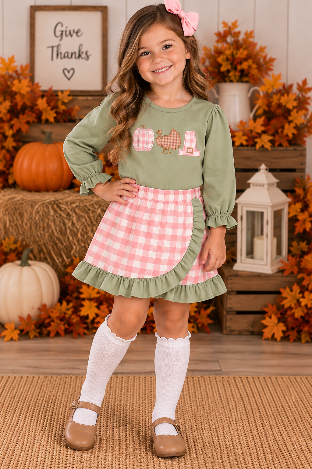 Girls' Turkey Skirt Set | Preorder