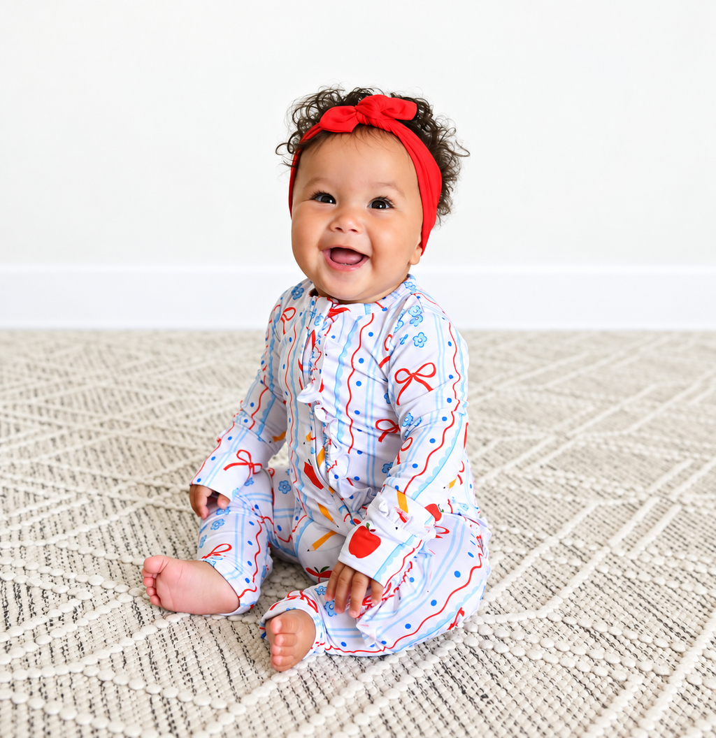Girls' Ruffle Zip Bamboo Outfit