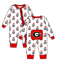 Georgia Bulldog Christmas Romper | preorder