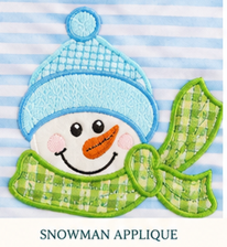 Boys' Frosty Embroidered Romper | Preorder