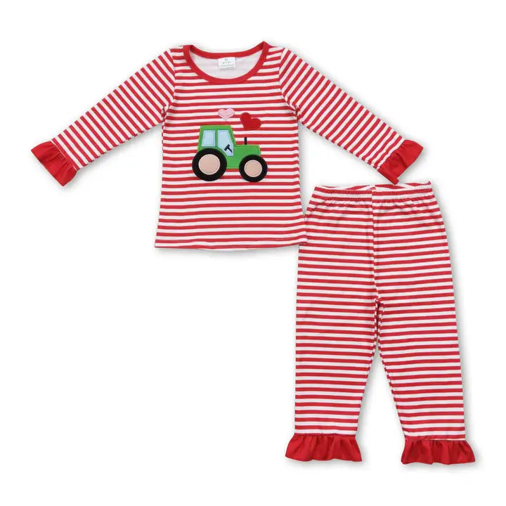 Girls  Heart Tractor Set | V013 Preorder