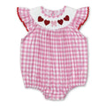 Girls' Valentine Smocked Romper | V016 Preorder