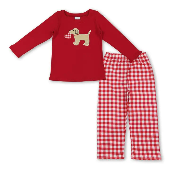 Boys' Heart Dog Set | V019 Preorder